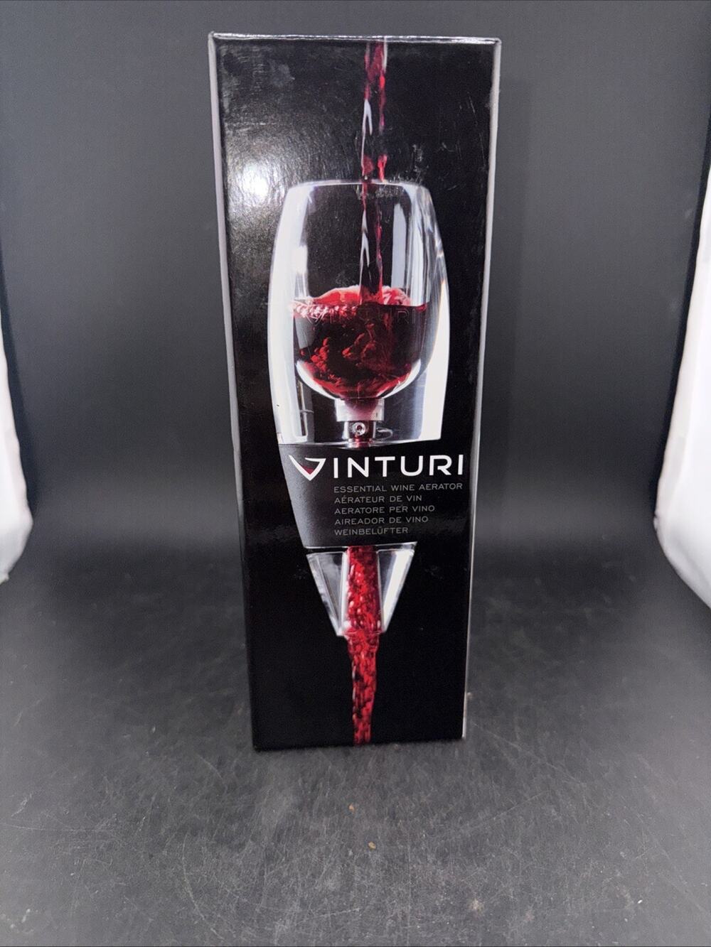 VINTURI Essential Red Wine Aerator w/ Stand & Filter Screen MINT IN BOX